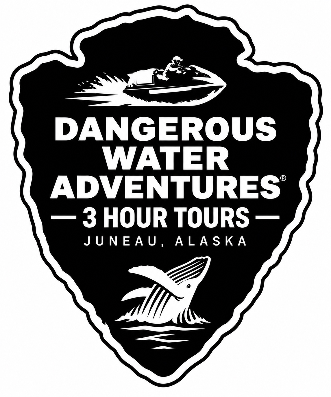 Dangerous Water Adventures 3 Hour Tours Juneau Alaska logo